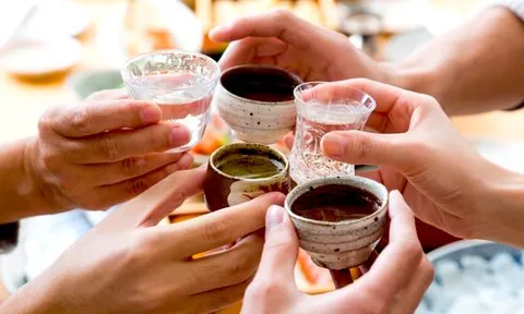 Sample local sake
