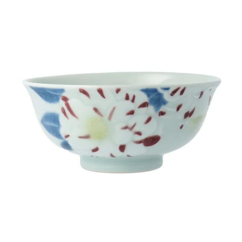 椿花 茶碗_1