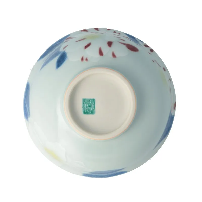 椿花 茶碗_4
