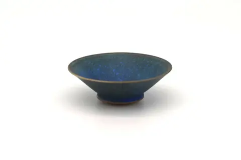 藍結晶釉ぐい呑