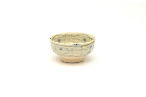 碧釉彩酒盃