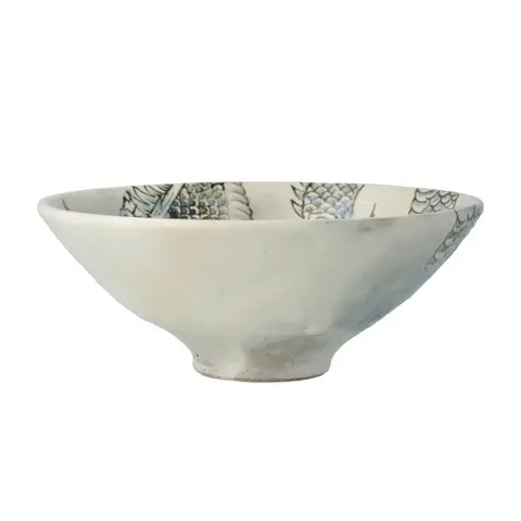 龍図粉引茶碗_1
