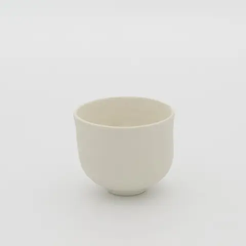 白磁焼締ぐい呑