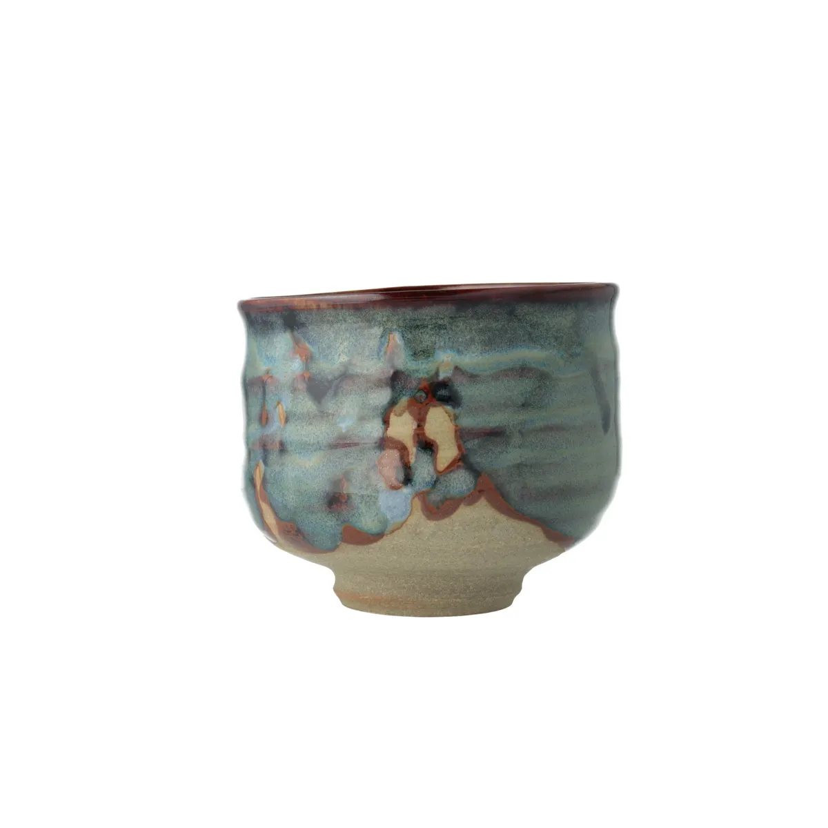 彩流茶盌