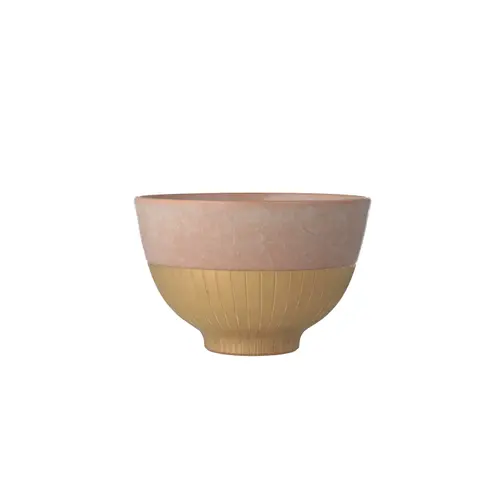 杉綾文金彩茶碗