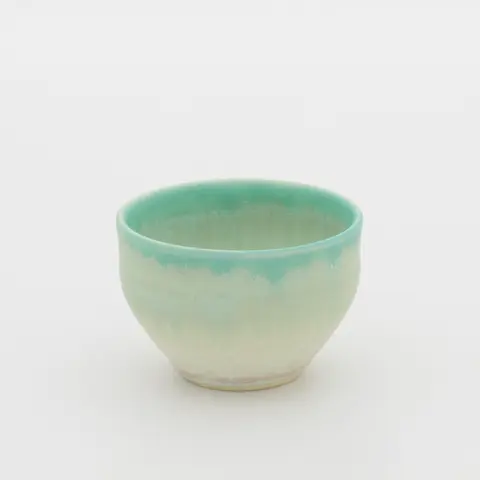 流蒼釉 ぐい呑み