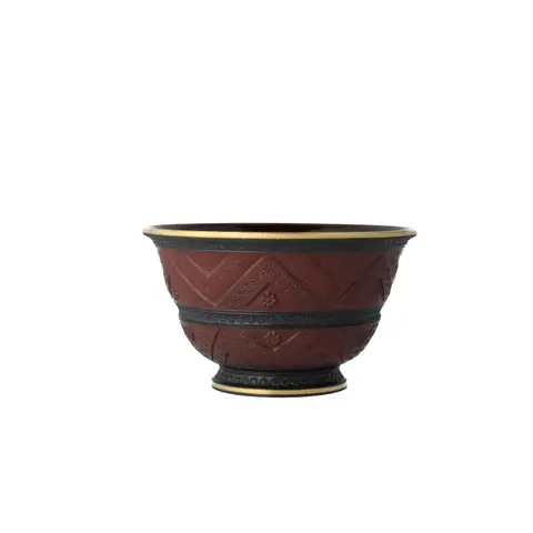 金彩鉄釉茶碗