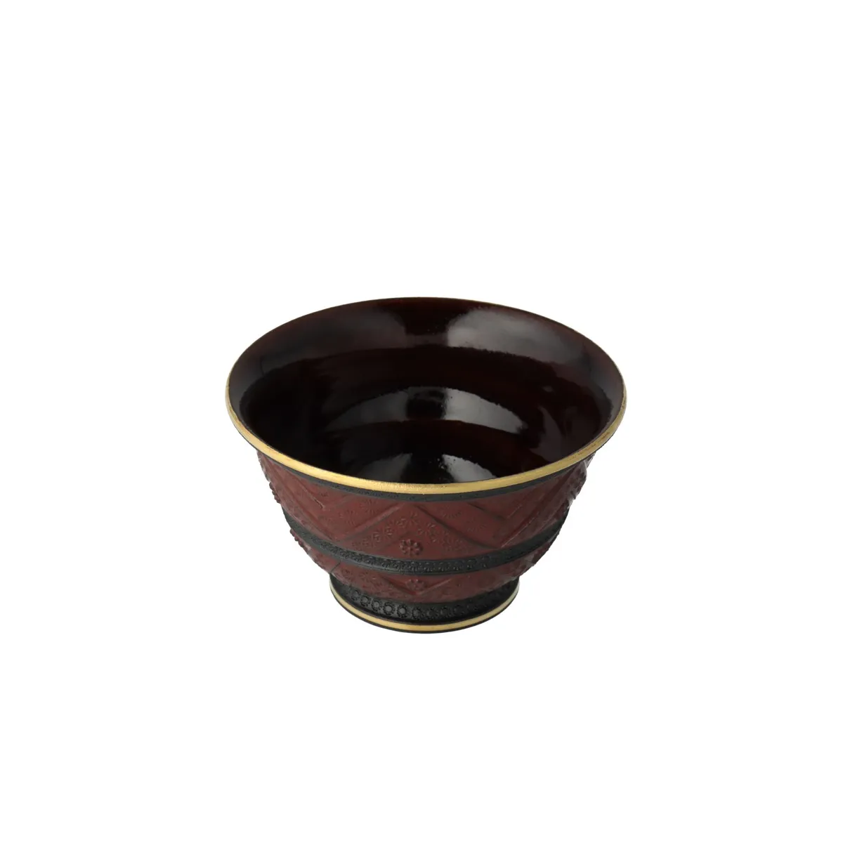 金彩鉄釉茶碗（2枚目）