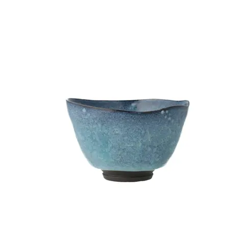 水縹釉蛍手茶碗