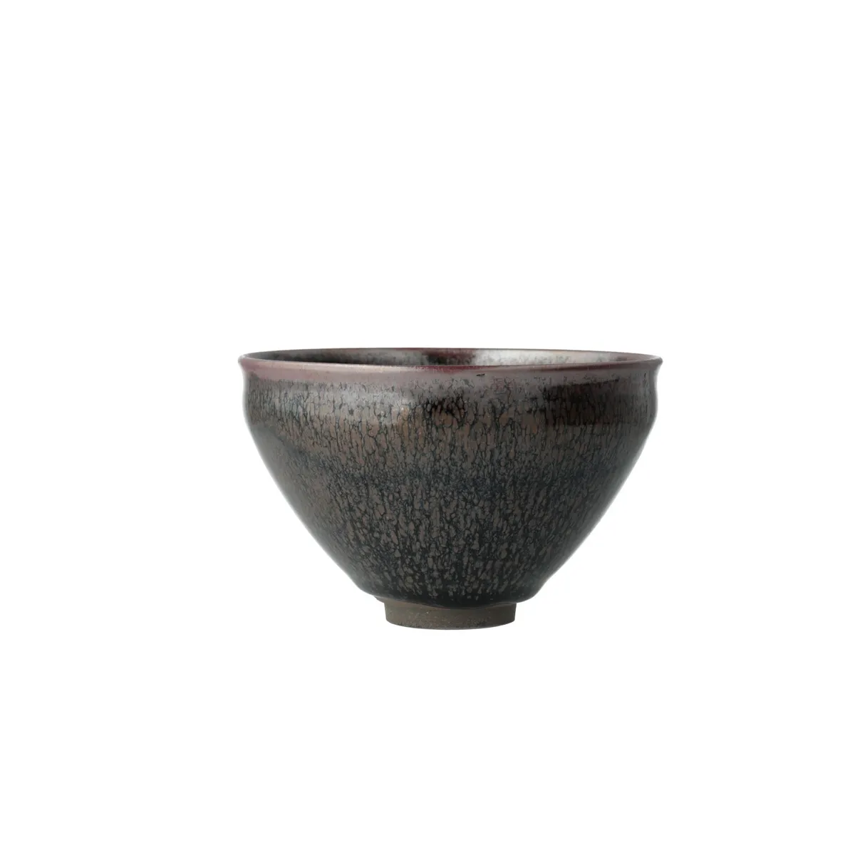 柿油滴天目茶碗