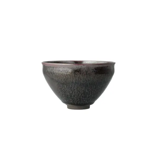 柿油滴天目茶碗