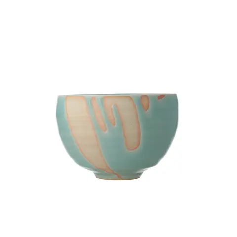 青白磁茶盌