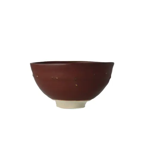 柿釉黄茶碗