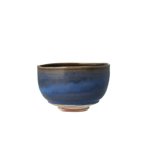 アイスブルー釉 練り込み抹茶茶碗