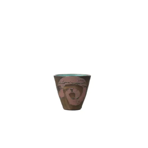 碧釉丸紋ぐい呑