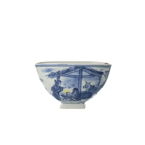 基督降誕図絵茶碗