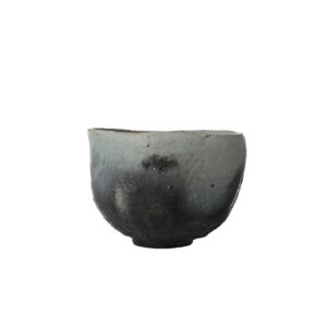 灰釉窯変黒茶盌