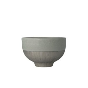 杉綾文白金彩茶碗